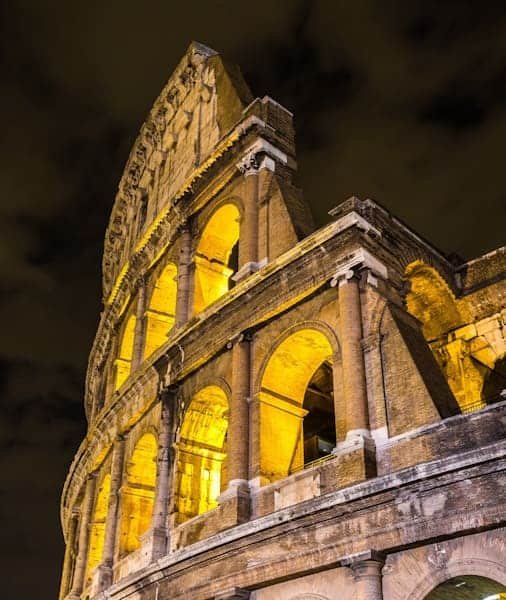 Illuminated Colosseum